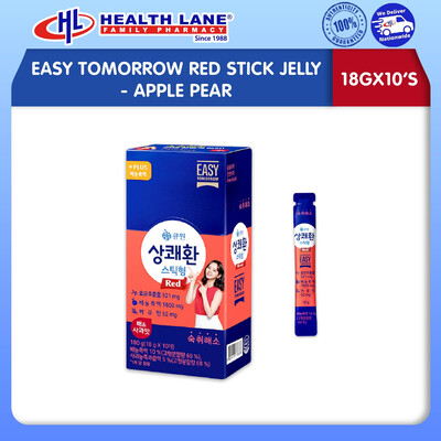 EASY TOMORROW RED STICK JELLY - APPLE PEAR (18GX10'S)